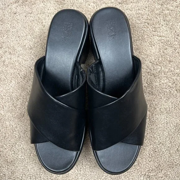 Nordstrom Heels Womens 9.5 Black Chunky Platform Y2K Inspired Block Heel NEW - Picture 3 of 9